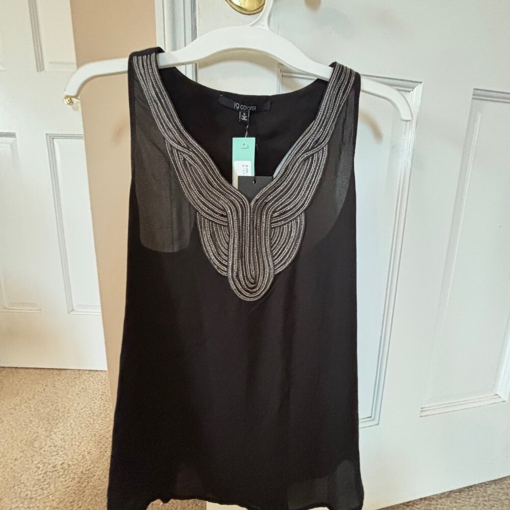 19 Cooper Black Tank Top- NWT